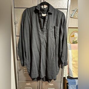 Black Linen Tunic
